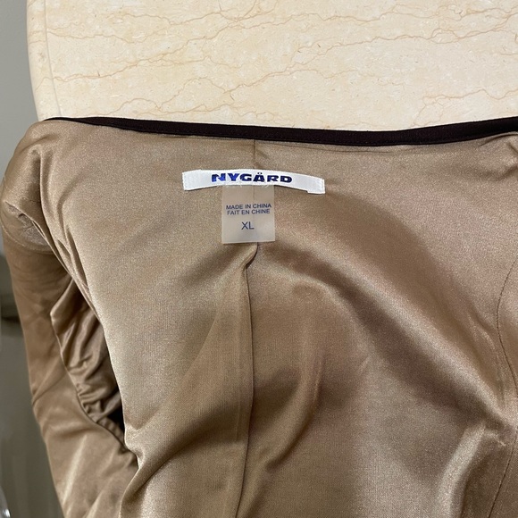 Nygard Faux Snakeskin Suede Moto Jacket XL Womens - Picture 7 of 10